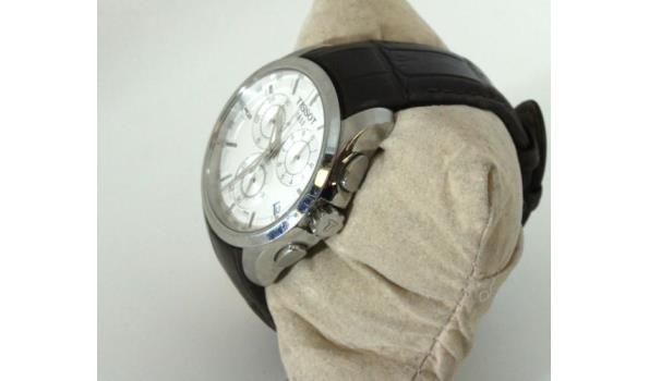 herenhorloge TISSOT Couturier chronograph, quartz, 41mm, mogelijke gebruikssporen, mogelijks nieuwe batterij nodig